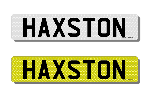 Haxston.com Number Plates